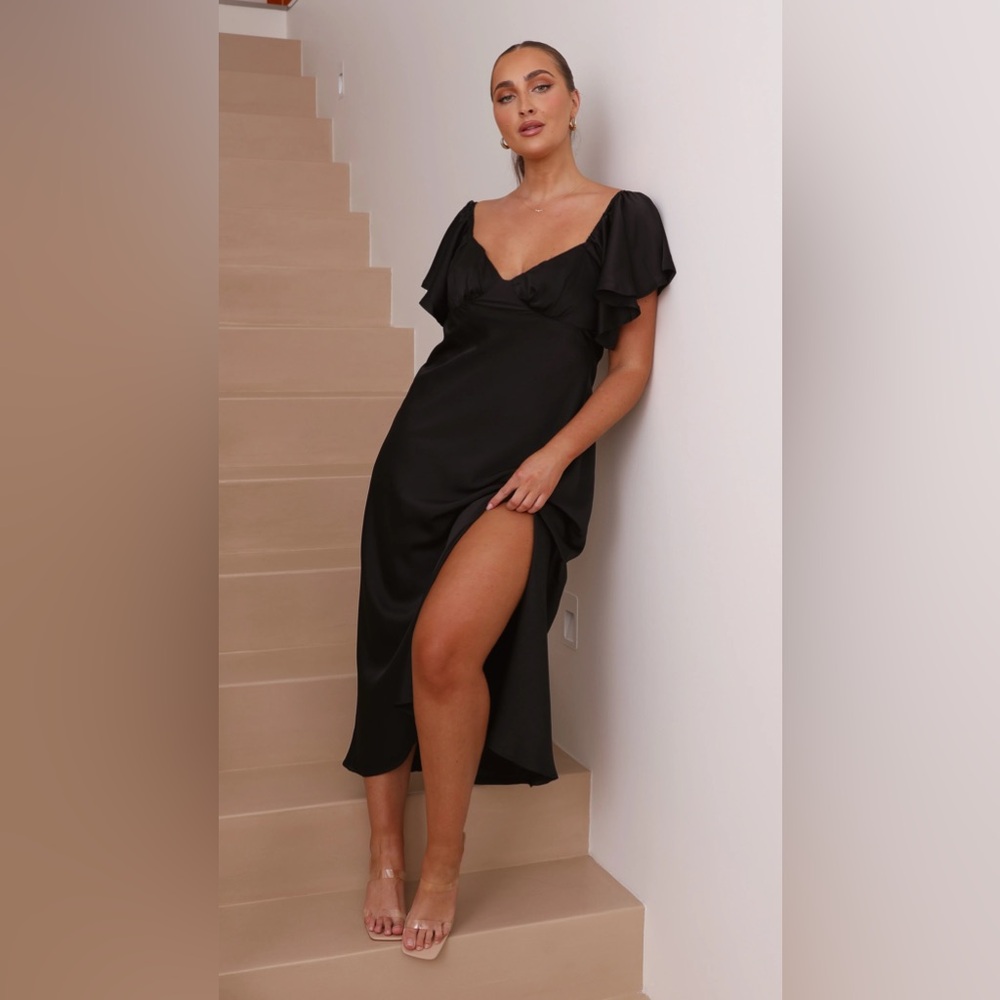 NWT Black Midi Dress